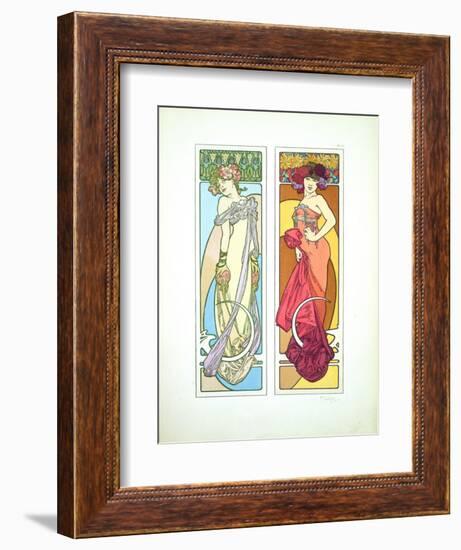 Plate 45 from 'Documents Decoratifs', 1902-Alphonse Mucha-Framed Giclee Print