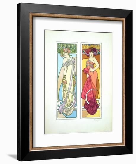 Plate 45 from 'Documents Decoratifs', 1902-Alphonse Mucha-Framed Giclee Print