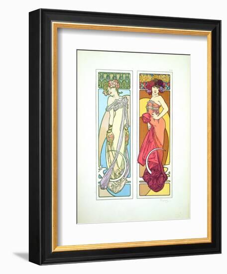 Plate 45 from 'Documents Decoratifs', 1902-Alphonse Mucha-Framed Giclee Print