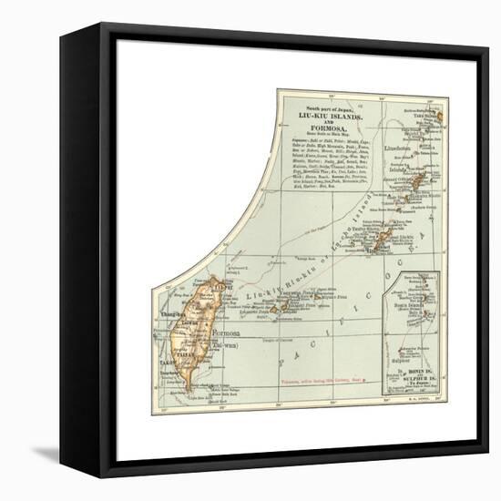 Plate 46. Inset Map of the South Part of Japan-Encyclopaedia Britannica-Framed Premier Image Canvas