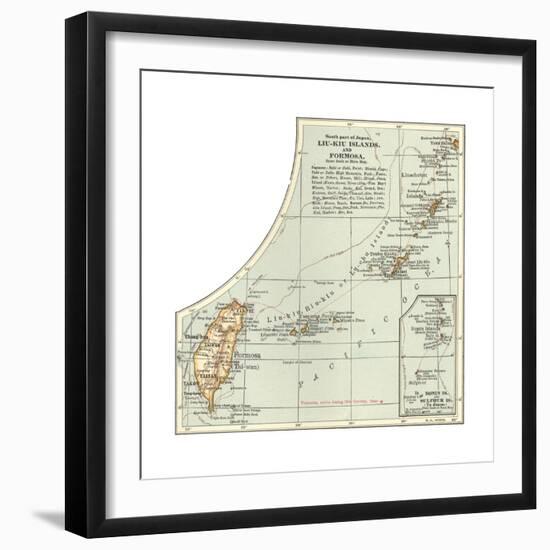 Plate 46. Inset Map of the South Part of Japan-Encyclopaedia Britannica-Framed Giclee Print