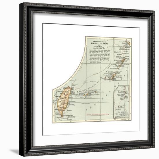 Plate 46. Inset Map of the South Part of Japan-Encyclopaedia Britannica-Framed Giclee Print