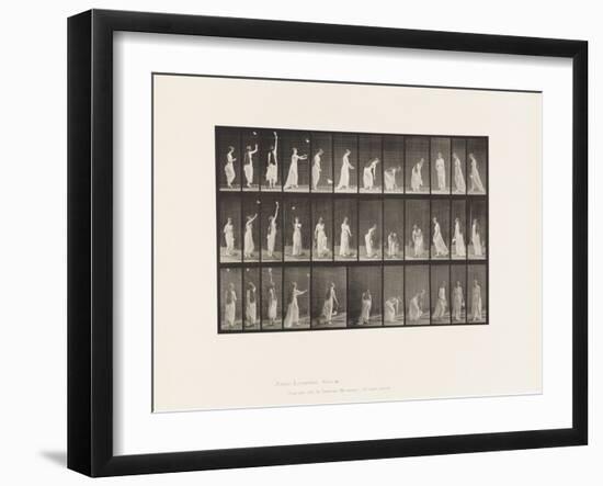 Plate 463. Reaching Up, Stooping and Turning Around, 1885 (Collotype on Paper)-Eadweard Muybridge-Framed Giclee Print