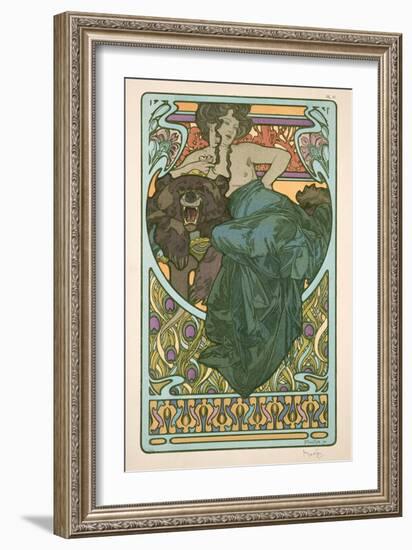 Plate 47 from 'Documents Decoratifs', 1902-Alphonse Mucha-Framed Premium Giclee Print