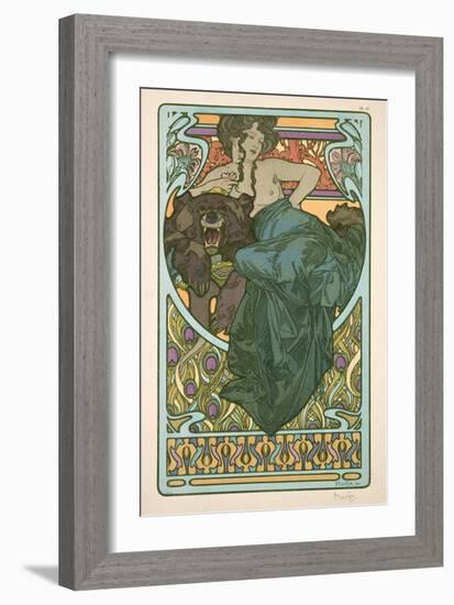 Plate 47 from 'Documents Decoratifs', 1902-Alphonse Mucha-Framed Giclee Print