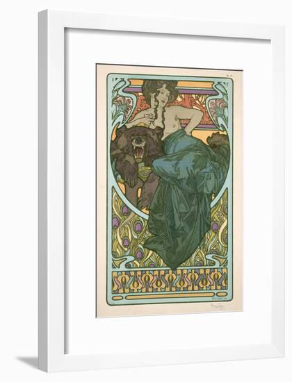 Plate 47 from 'Documents Decoratifs', 1902-Alphonse Mucha-Framed Giclee Print