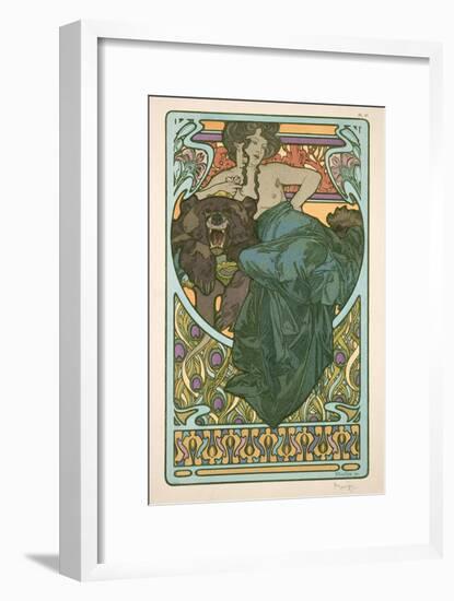 Plate 47 from 'Documents Decoratifs', 1902-Alphonse Mucha-Framed Giclee Print