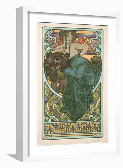 Plate 47 from 'Documents Decoratifs', 1902-Alphonse Mucha-Framed Giclee Print