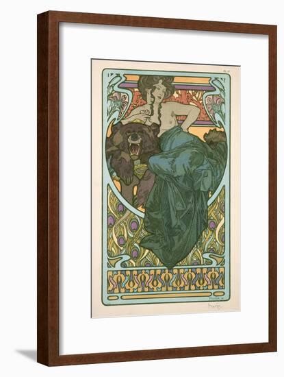 Plate 47 from 'Documents Decoratifs', 1902-Alphonse Mucha-Framed Giclee Print