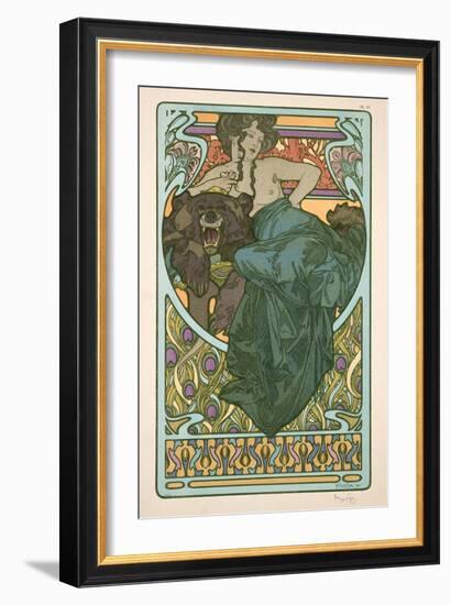 Plate 47 from 'Documents Decoratifs', 1902-Alphonse Mucha-Framed Giclee Print