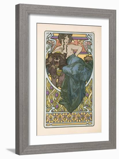 Plate 47 from the Book 'Documents Decoratifs', Published in 1902, 1902-Alphonse Mucha-Framed Giclee Print