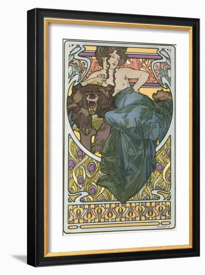 Plate 47 from the Book 'Documents Decoratifs', Published in 1902-Alphonse Mucha-Framed Giclee Print