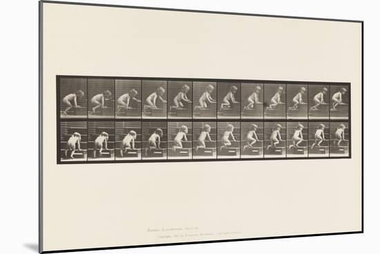 Plate 472. Child, Crawling Upstairs, 1885 (Collotype on Paper)-Eadweard Muybridge-Mounted Giclee Print