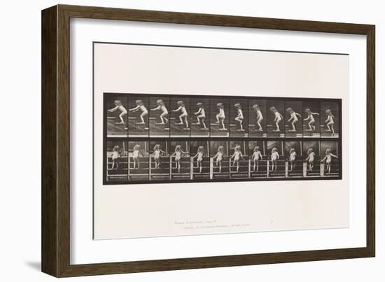 Plate 473. Child, Walking Upstairs, 1885 (Collotype on Paper)-Eadweard Muybridge-Framed Giclee Print