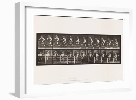 Plate 473. Child, Walking Upstairs, 1885 (Collotype on Paper)-Eadweard Muybridge-Framed Giclee Print