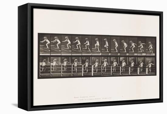 Plate 473. Child, Walking Upstairs, 1885 (Collotype on Paper)-Eadweard Muybridge-Framed Premier Image Canvas