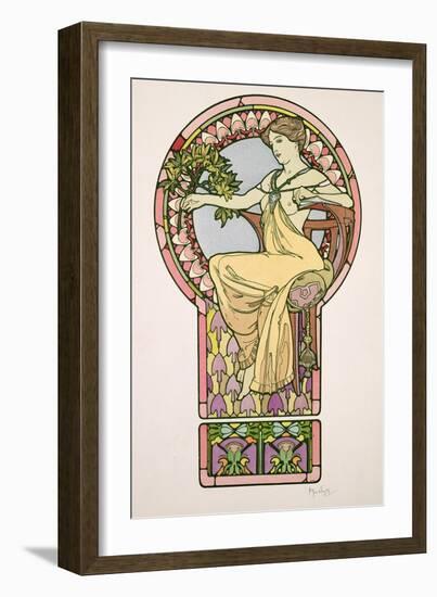 Plate 48 from 'Documents Decoratifs', 1902-Alphonse Mucha-Framed Giclee Print