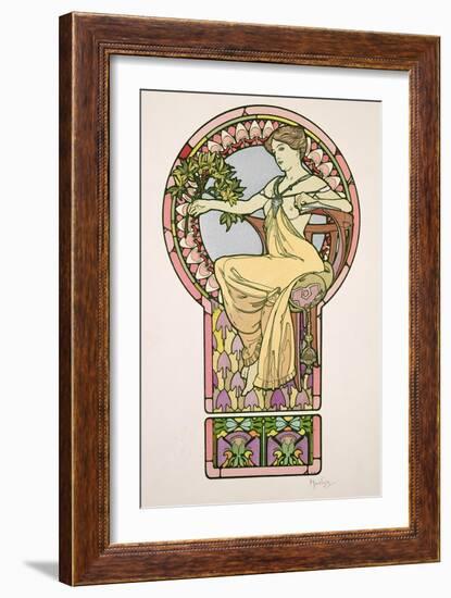 Plate 48 from 'Documents Decoratifs', 1902-Alphonse Mucha-Framed Giclee Print