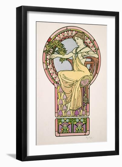 Plate 48 from 'Documents Decoratifs', 1902-Alphonse Mucha-Framed Giclee Print