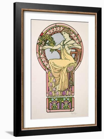 Plate 48 from 'Documents Decoratifs', 1902-Alphonse Mucha-Framed Giclee Print