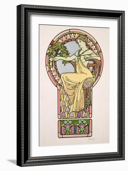 Plate 48 from 'Documents Decoratifs', 1902-Alphonse Mucha-Framed Giclee Print