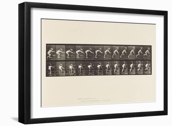 Plate 480. Child, Walking and Crawling Upstairs, 1885 (Collotype on Paper)-Eadweard Muybridge-Framed Giclee Print