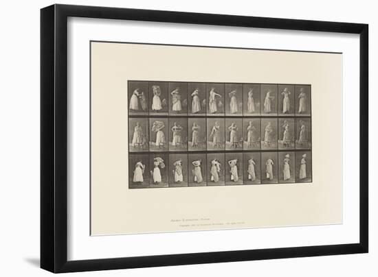 Plate 495. Miscellaneous Phases of the Toilet, 1885 (Collotype on Paper)-Eadweard Muybridge-Framed Giclee Print