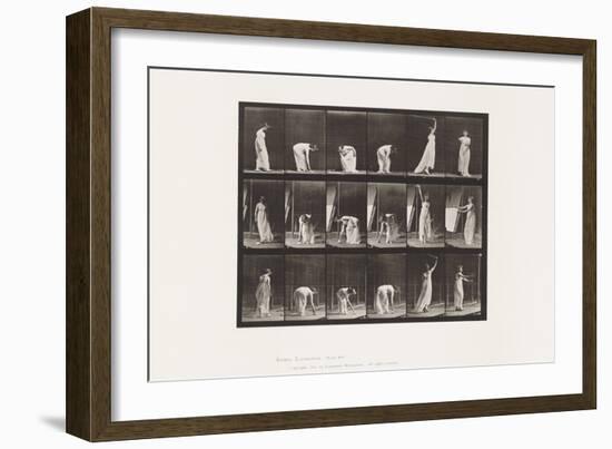 Plate 503. Miscellaneous - Stooping, Etc, 1885 (Collotype on Paper)-Eadweard Muybridge-Framed Giclee Print