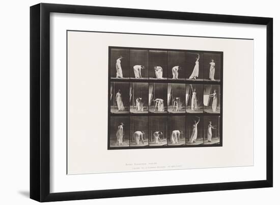 Plate 503. Miscellaneous - Stooping, Etc, 1885 (Collotype on Paper)-Eadweard Muybridge-Framed Giclee Print