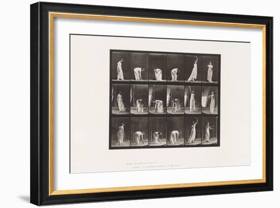 Plate 503. Miscellaneous - Stooping, Etc, 1885 (Collotype on Paper)-Eadweard Muybridge-Framed Giclee Print