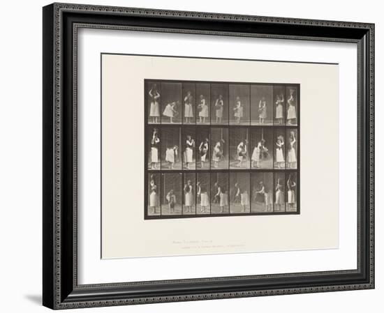 Plate 516. Miscellaneous Movements with a Water Jar, 1885 (Collotype on Paper)-Eadweard Muybridge-Framed Giclee Print