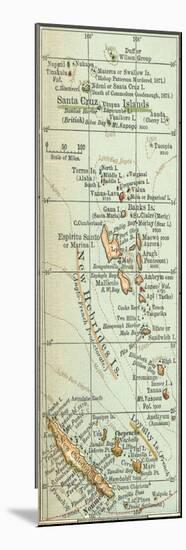 Plate 52. Inset Map of New Hebrides Islands-Encyclopaedia Britannica-Mounted Art Print