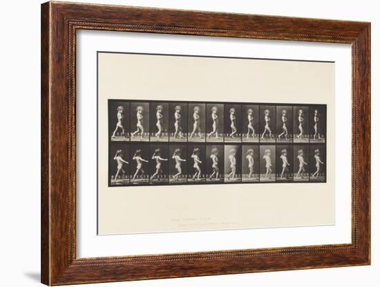 Plate 540.A, Bow Legs; Boy; B, Spinal Caries; Girl Walking, 1885 (Collotype on Paper)-Eadweard Muybridge-Framed Giclee Print