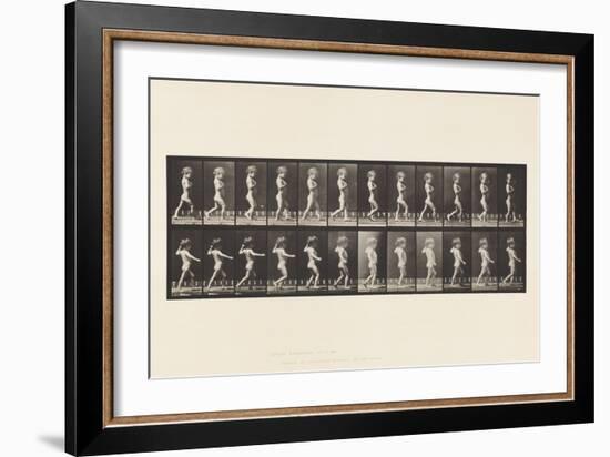 Plate 540.A, Bow Legs; Boy; B, Spinal Caries; Girl Walking, 1885 (Collotype on Paper)-Eadweard Muybridge-Framed Giclee Print