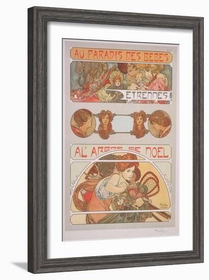 Plate 56 from 'Documents Decoratifs', 1902-Alphonse Mucha-Framed Giclee Print