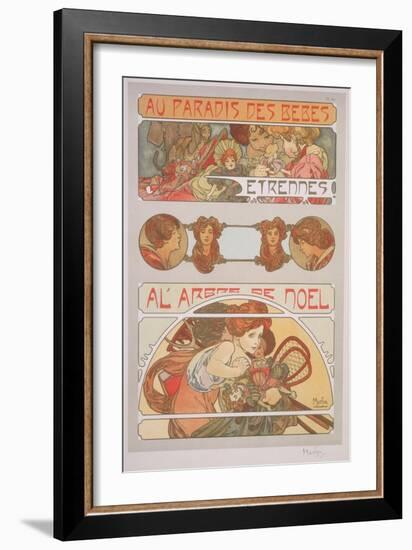 Plate 56 from 'Documents Decoratifs', 1902-Alphonse Mucha-Framed Giclee Print