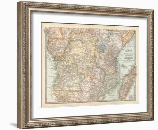 Plate 56. Map of Africa-Encyclopaedia Britannica-Framed Art Print