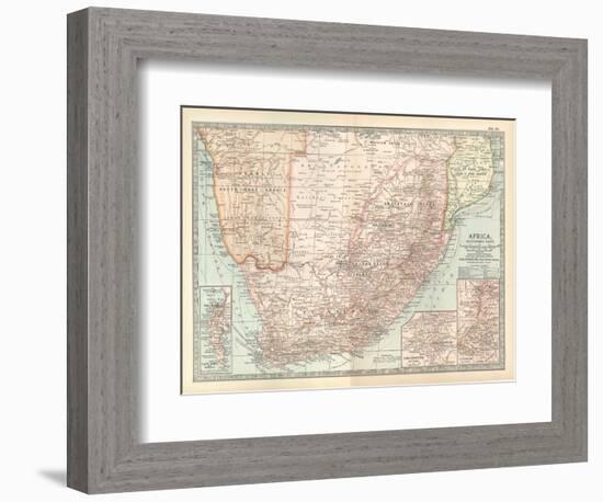 Plate 57. Map of Africa-Encyclopaedia Britannica-Framed Art Print