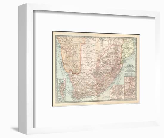 Plate 57. Map of Africa-Encyclopaedia Britannica-Framed Art Print