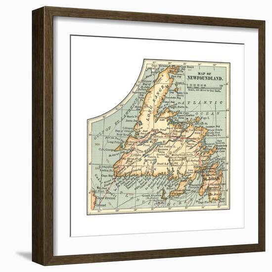 Plate 63. Inset Map of Newfoundland. Canada-Encyclopaedia Britannica-Framed Giclee Print