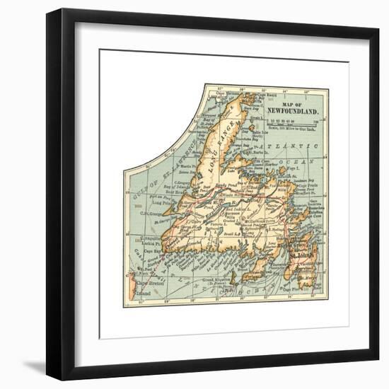 Plate 63. Inset Map of Newfoundland. Canada-Encyclopaedia Britannica-Framed Giclee Print