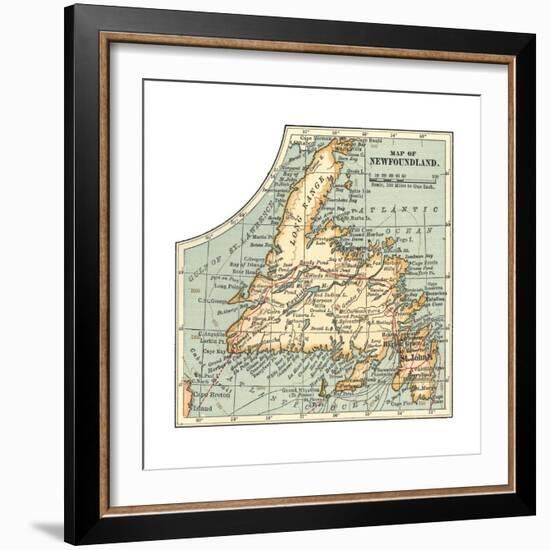 Plate 63. Inset Map of Newfoundland. Canada-Encyclopaedia Britannica-Framed Giclee Print