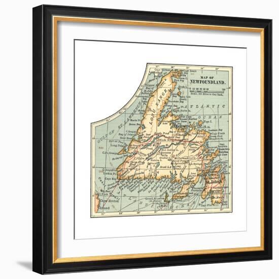 Plate 63. Inset Map of Newfoundland. Canada-Encyclopaedia Britannica-Framed Giclee Print