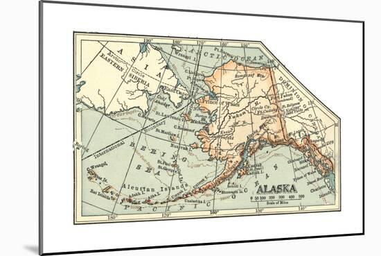 Plate 64. Inset Map of Alaska. United States-Encyclopaedia Britannica-Mounted Giclee Print