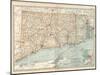 Plate 68. Map of Connecticut and Rhode Island-Encyclopaedia Britannica-Mounted Art Print