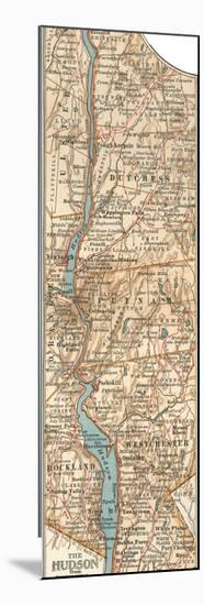 Plate 69. Inset Map of the Hudson River-Encyclopaedia Britannica-Mounted Art Print