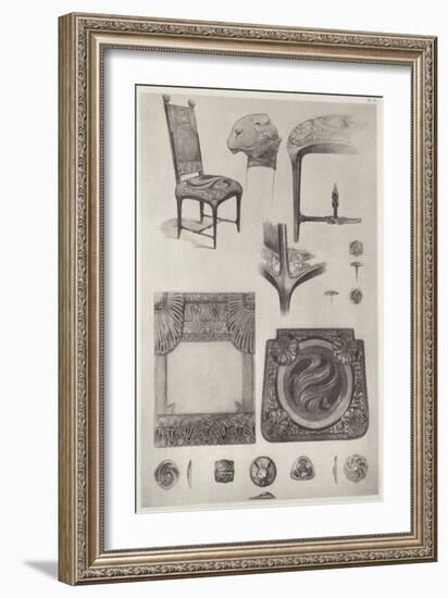 Plate 71 from 'Documents Decoratifs', 1902-Alphonse Mucha-Framed Giclee Print
