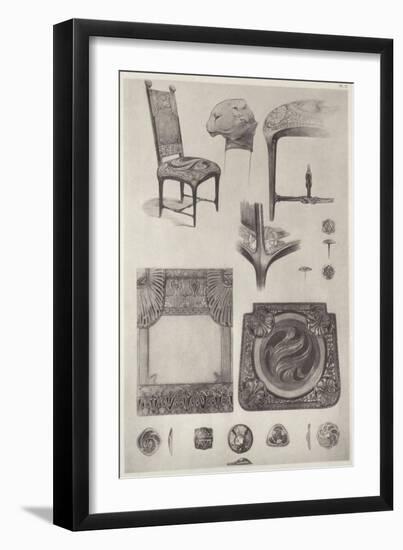 Plate 71 from 'Documents Decoratifs', 1902-Alphonse Mucha-Framed Giclee Print