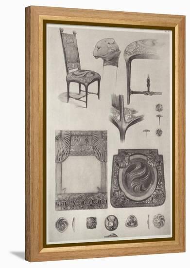 Plate 71 from 'Documents Decoratifs', 1902-Alphonse Mucha-Framed Premier Image Canvas