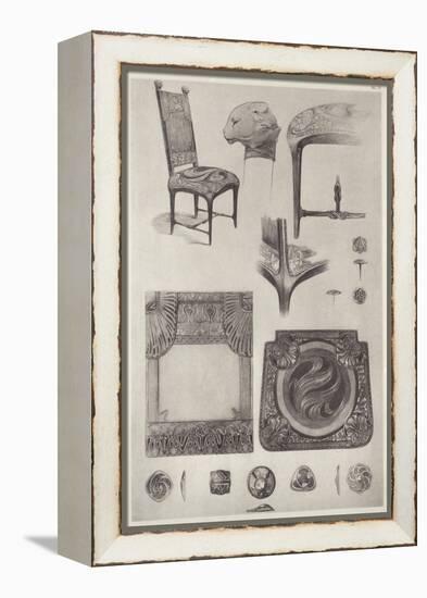 Plate 71 from 'Documents Decoratifs', 1902-Alphonse Mucha-Framed Premier Image Canvas